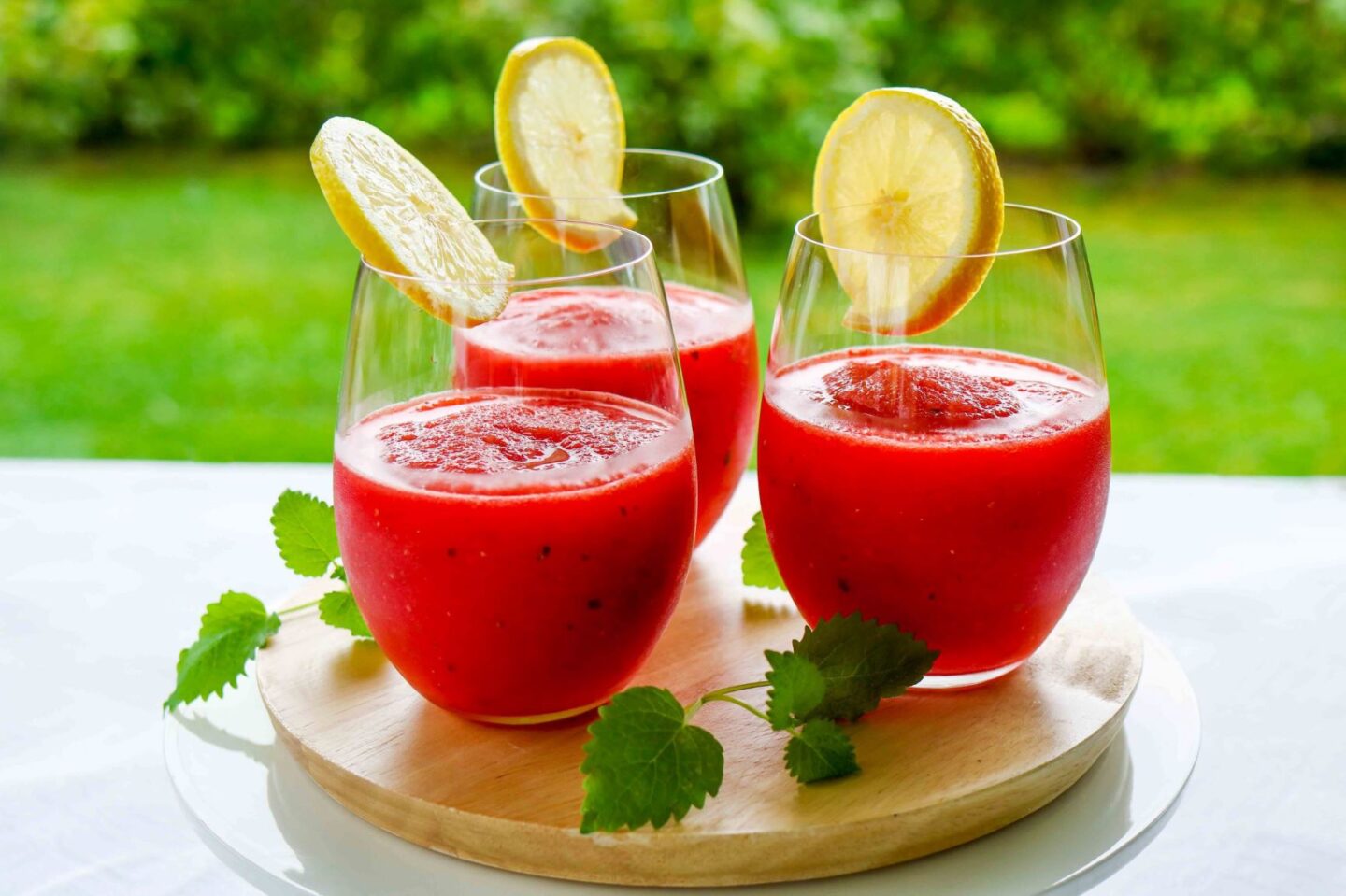 Jäähilejuoma pakastetusta melonista