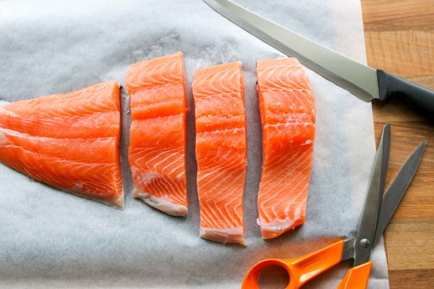 Lohifileen leikkaaminen paloiksi