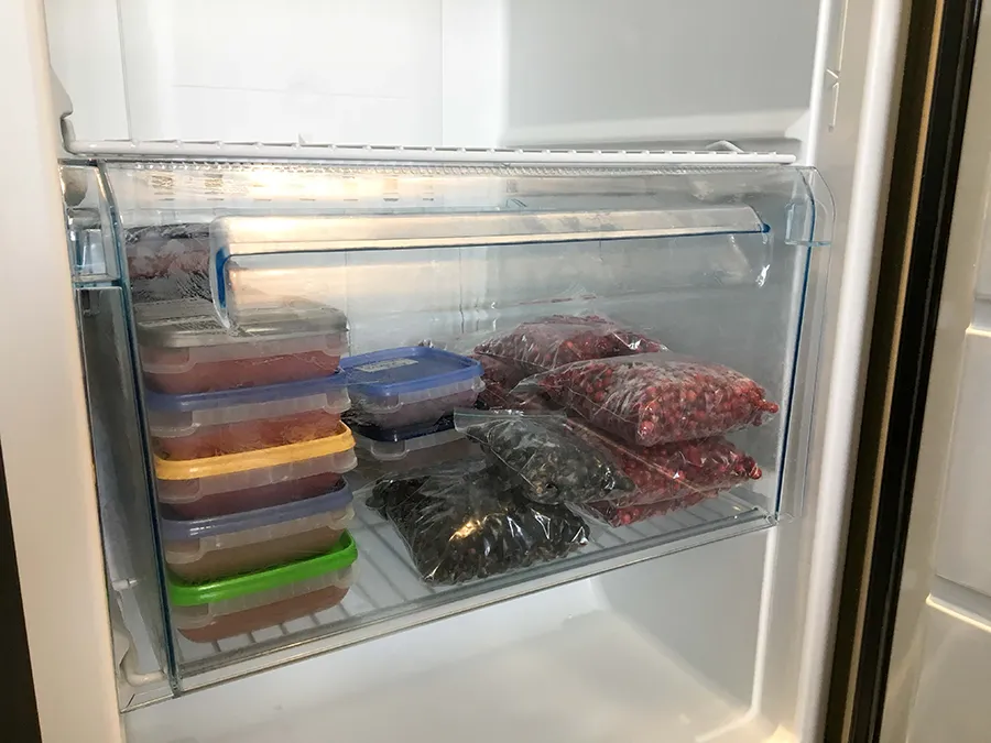 Hyvässä järjestyksessä olevia pakasteita.