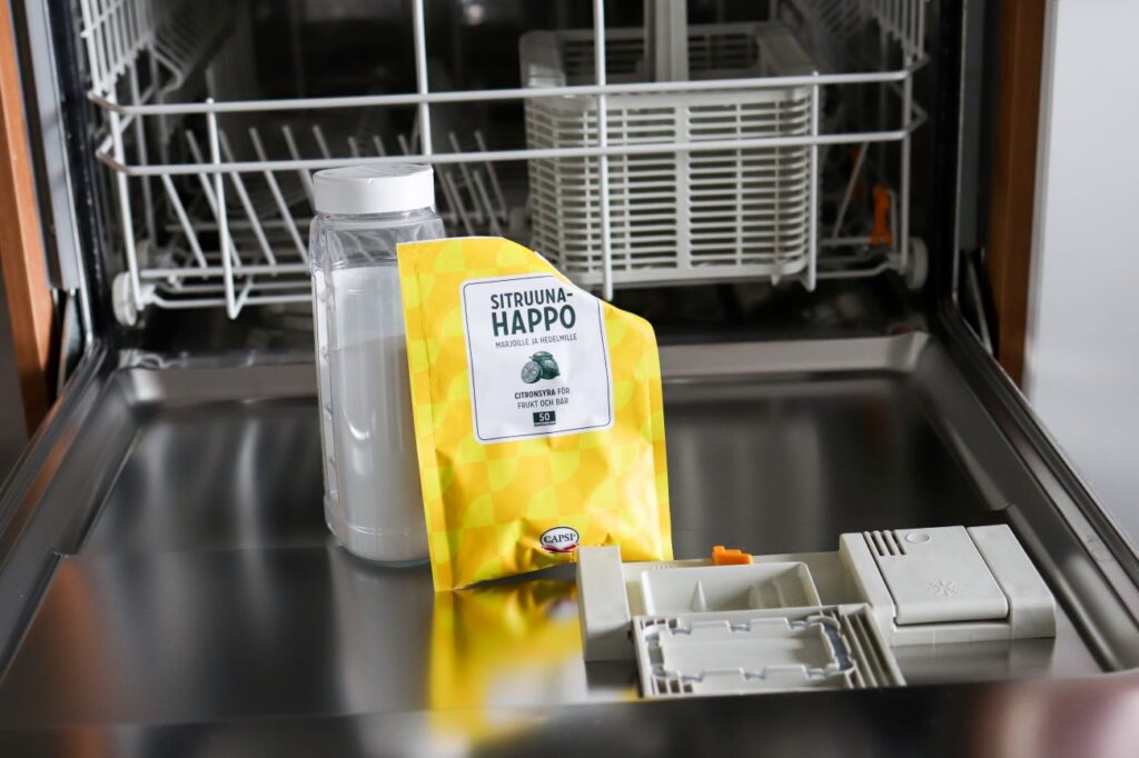 Tiskikone ja sitruunahappoa