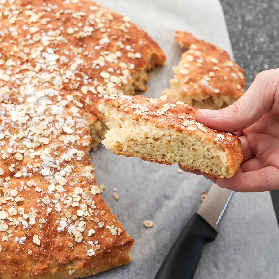 Gluteeniton peltileipä on pehmeä ja mehevä.