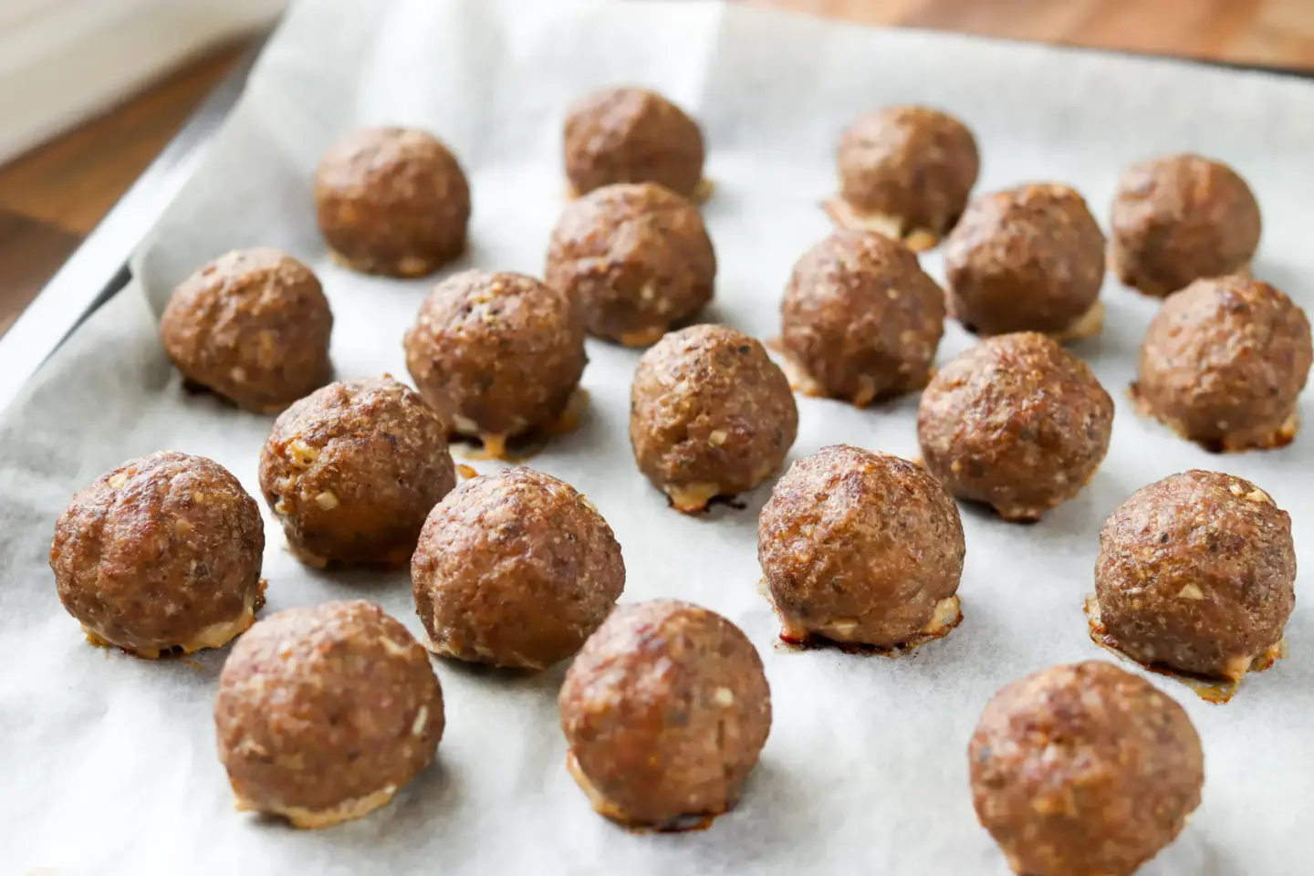 Lihapullat, jotka on uunissa paistettu.