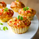 Munakasmuffinit tarjoilulautasella.