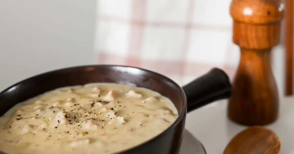 Joulukinkusta tehty kastike ruskeassa kastikekulhossa