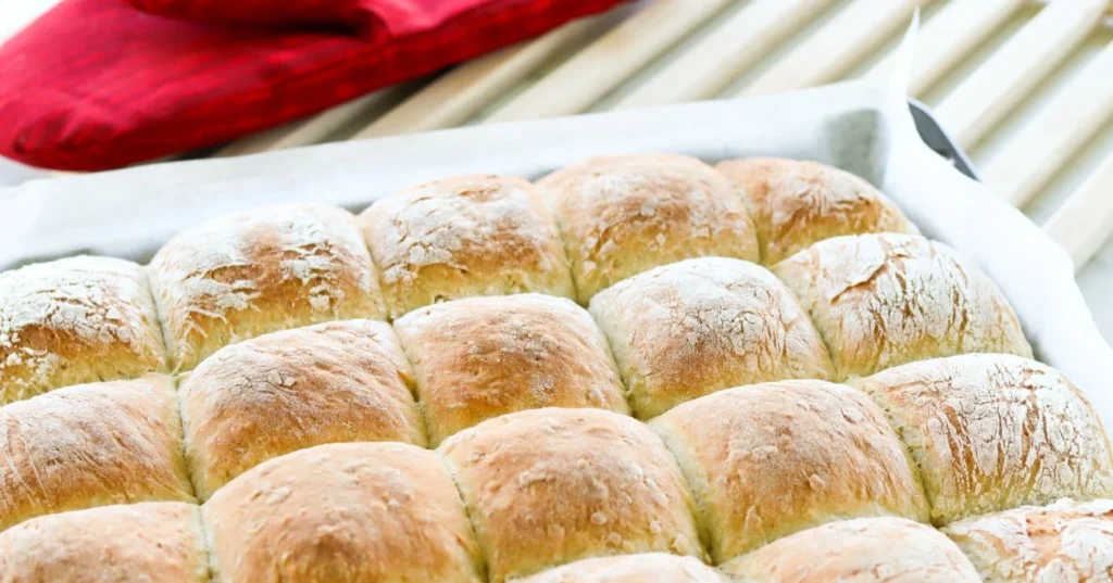 Peltileipä paistamisen jälkeen.