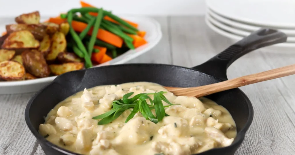 Rakuunakanaa valurautaisella paistinpannulla.