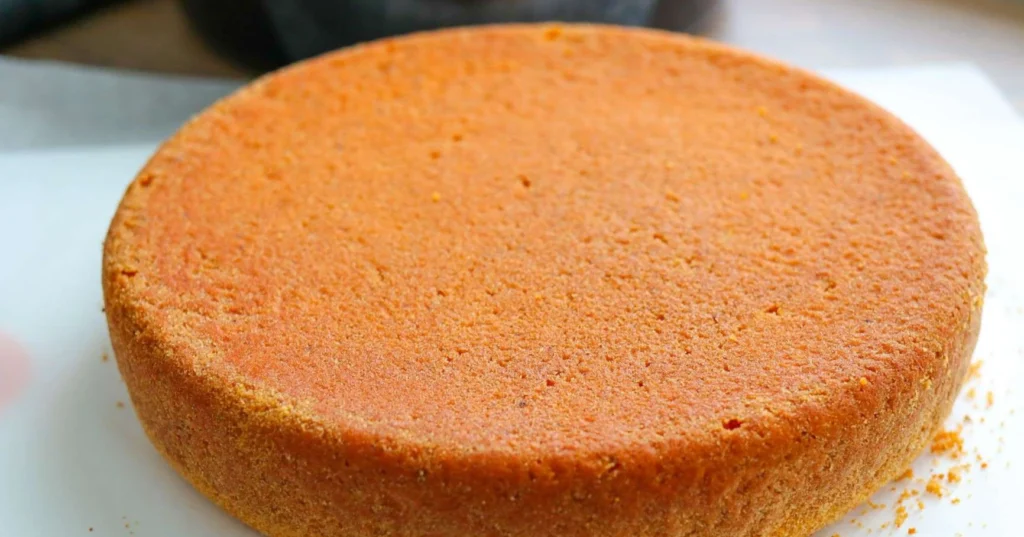 4 munan kakkupohja paistamisen ja kumoamisen jälkeen.